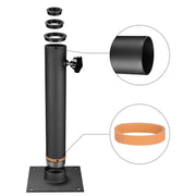 DIY Metal Deck Mount Flagpole Base D2 3/8", H16"
