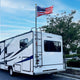 DIY RV Ladder Mounted Flagpole Holder for 1" to 2 3/8" Pole