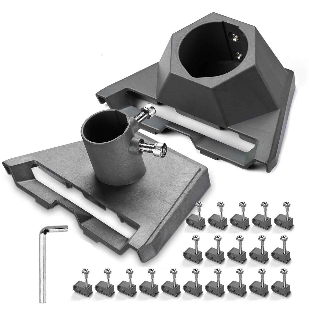 Starlink Gen 3 Adaptateur Tuyau & Support Montage - Kit Poteau 2,1 à 5,5 Cm Pour Antenne Starlink V3 Standard, Acier Inoxydable