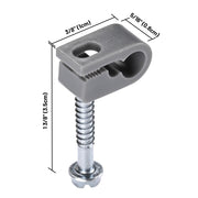DIY 1/4" Wire Cable Clamp with Screws Set(20) for Starlink Cable