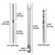 DIY T316 Left Right Swage Lag Screw for 1/8" Deck Stair Post 30Pairs