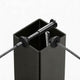 DIY Railing Post - 2x2x36in T304 Stainless Steel Single Corner Post 16-Gauge
