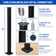 DIY Railing Post - 2x2x36in T304 Stainless Steel Single Corner Post 16-Gauge