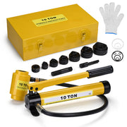 DIY 10-Ton Hydraulic Punch Driver Tool Kit w/ 6 Dies