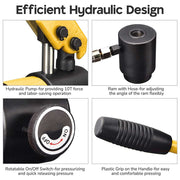 DIY 10-Ton Hydraulic Punch Driver Tool Kit w/ 6 Dies