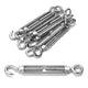 DIY 1/4" x 4" Wire Rope Turnbuckles Hook & Eye 304Stainless