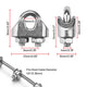 DIY Wire Rope Clip Stainless Steel Cable Fasteners 18ct.