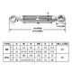 DIY Cable Turnbuckles Hook & Eye 304Stainless