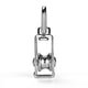 DIY M15 Wire Rope Pulley Block Swivel Top Hook 304 Stainless Steel 6ct.
