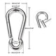 DIY Wire Rope Spring Gate Carabiners 304Stainless Steel