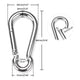 DIY Wire Rope Spring Gate Carabiners 304Stainless Steel