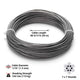 DIY 7x7 Wire Rope T304 Stainless Steel Cable 1/16"x100' (1.5mm)