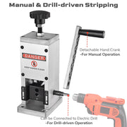 Wire Stripping Machine Cable Stripper w/ Arm & Drill Connector