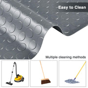 DIY Vinyl Coin Flooring for Shed Trailer 19.5x6.5ft (1/16" Thick)