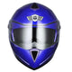 Full Face Dual Visors DOT Flip Up Motor Helmet Blue M L XL