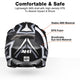 DIY AHR Dirt Bike Helmet DOT Full Face MX Motocross Helmet Black