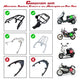 DIY White Motorcycle Trunk with Backrest, Quick Release Options