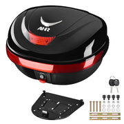 DIY Motorcycle Trunk with Backrest, Quick Release Options