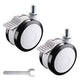 DIY NexusX Set(2) 3" Swivel Casters with Brakes for Mobile Workstation Cart