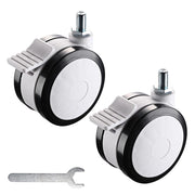 DIY NexusX Set(2) 3" Swivel Casters with Brakes for Mobile Workstation Cart