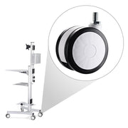 DIY NexusX Set(2) 3" Swivel Casters for Mobile Workstation Cart