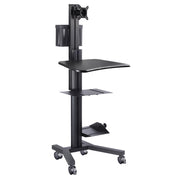 DIY Mobile Computer Cart Workstation Desk