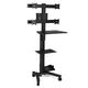 DIY NexusX 4-Monitor Mobile Workstation Cart Fits 10-21in Screens