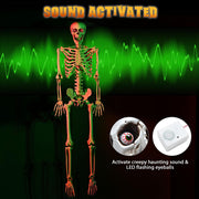 Halloween Animated Full-size Skeleton Sound Activated