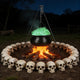 DIY Life Size Plastic Skulls in Bulk 4ct/pk Halloween Decorations