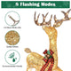 DIY Outdoor Lighted Reindeer Yard Decorations 3pcs