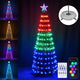 DIY Pre-lit Christmas Tree Multi-Color(16 million) Remote & APP Control