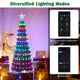 DIY Pre-lit Christmas Tree Multi-Color(16 million) Remote & APP Control
