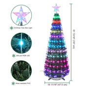 DIY Pre-lit Christmas Tree Multi-Color(16 million) Remote & APP Control