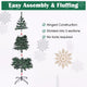 DIY 6 feet Faux Christmas Tree with Ribbon Metal Stand