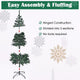 DIY 7.5 feet Faux Christmas Tree with Ribbon Metal Stand