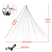 DIY 28ft Patio Outdoor Lights Tree Warm White 20'Hx26'D