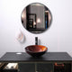 DIY Vintage Round Vessel Tempered Glass Bathroom Sink