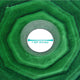 DIY Bathroom Sink Tempered Glass Countertop Vanity Sink Round Blue Green