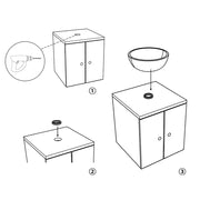 DIY Mounting Ring Support for Vessel Sinks