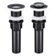 DIY 26" Black Rectangular Vessel Sink Pop up Drain