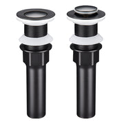 DIY 12" Round Black Vessel Sink Pop up Drain