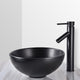 DIY 12" Round Black Vessel Sink Pop up Drain