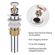 DIY Rectangular Bathroom Sink w/ Drain Porcelain 18"x12"