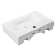 DIY Rectangular Bathroom Sink w/ Drain Porcelain 18"x12"