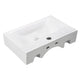 DIY Rectangular Bathroom Sink w/ Drain Porcelain 18"x12"