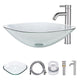 DIY Square Vessel Tempered Glass Bathroom Sink