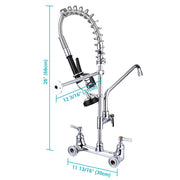 DIY 26" Kitchen Pre-Rinse Faucet with Spray Add-on Faucet