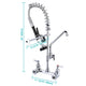 26" Kitchen Pre-Rinse Faucet with Spray Add-on Faucet