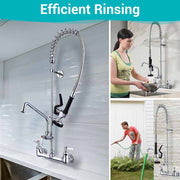 DIY 36" Pre-Rinse Faucet with Sprayer Add-on