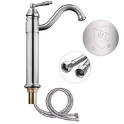 DIY Tall Single-Hole Bath Bar Lavatory Faucet